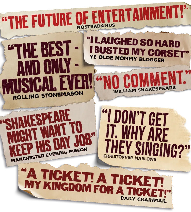 Mobile Critics Reviews Image | Something Rotten! - 'Tis A New Musical - Coming to Manchester